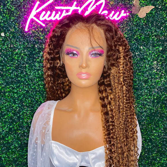 Highlight Deep Curl 200% Density HD Wig