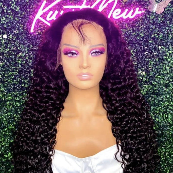 Natural Water Wave 200% Density HD Wig