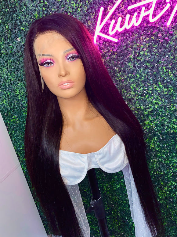 Straight Transparent Frontal Wigs